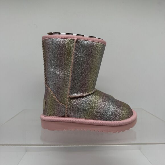 Brand New UGG Boots Classic II Glitter Pink Kids Girls Size 5 / 6 Women’s